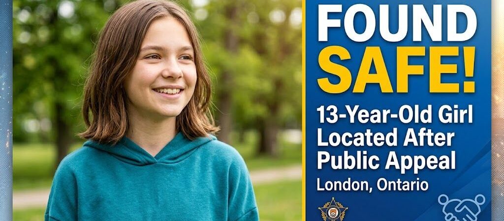 Missing 13-Year-Old Girl Found Safe Following Public Appeal in London, Ontario