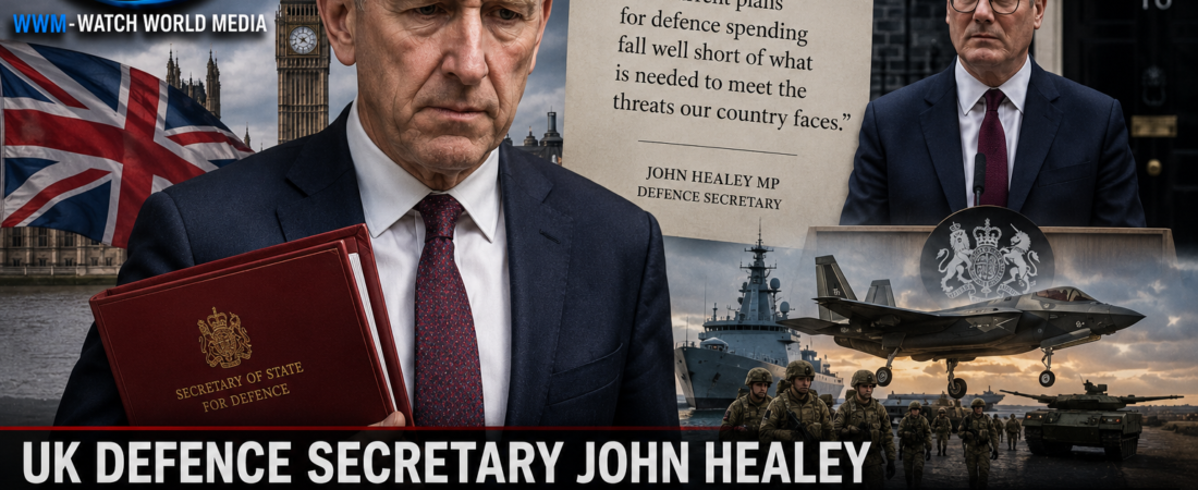 UK Defence Secretary John Healey Resigns Over Military Spending Dispute