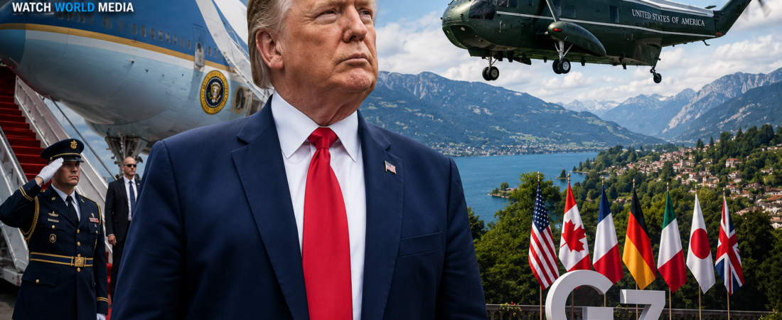 US President Donald Trump Arrives in Europe for Crucial G7 Summit in France