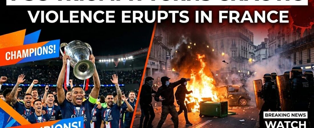 Violence Erupts Across France After PSG’s Champions League Triumph Over Arsenal