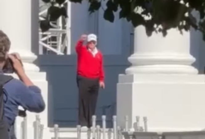 President Trump Returns to White House After Weekend Visit to Virginia Golf Club