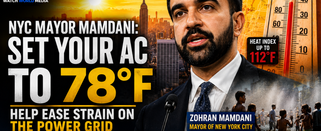 NYC Mayor Urges Residents to Set Air Conditioners to 78°F as Historic Heat Wave Strains Power Grid